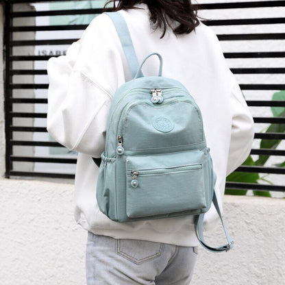 Backpack Nylon Student Travel School Bag Rucksack Multifunction Bags 26*32*13 CM