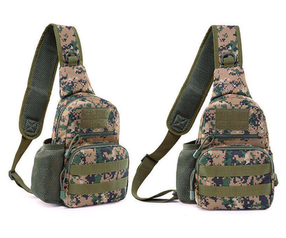 Men Molle Pouch Tactical Chest Shoulder Sling Bag Bum Pack Cross Body Backpack