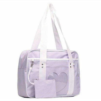 Women Girl Lolita Handbag Japanese High School JK Uniform Shoulder Bag Travel #