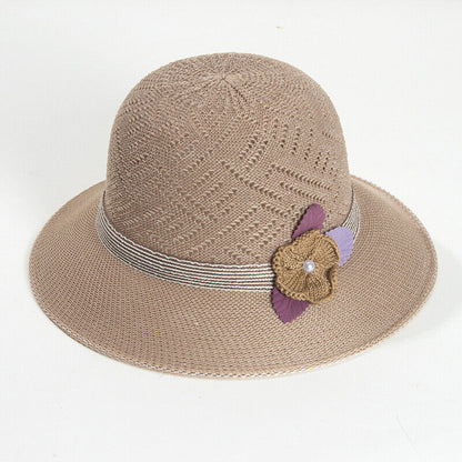 Women's Bow Large Floppy Folding Wide Brim Cap Sun Straw Summer Beach Hat New