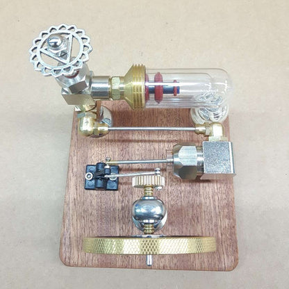 Free-piston Variable-speed Power Stirling External-burn Engine Metal Model