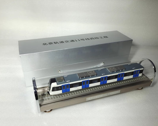 1:68 43CM Beijing Metro Line 11 Passenger Car Trains Vehicle Diecast Model