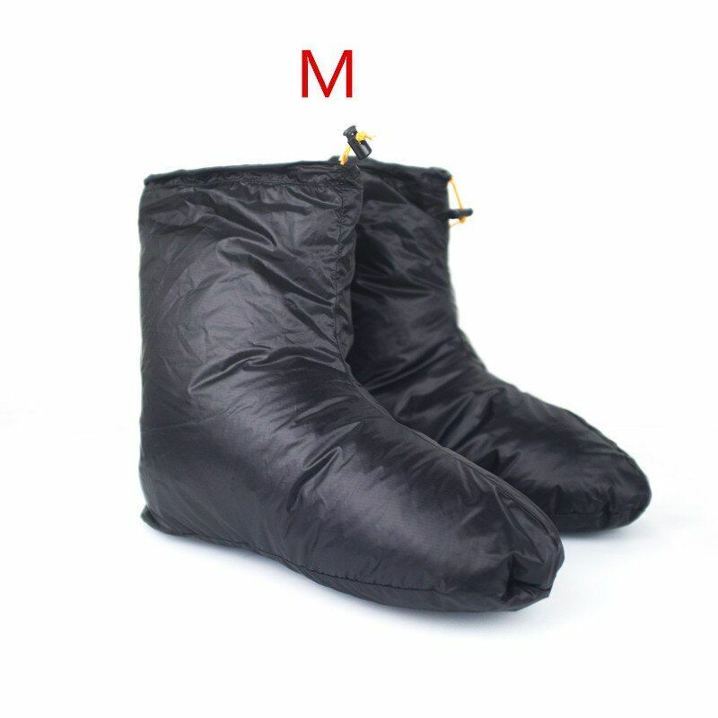 Water Resistant Slippers Thermal Accessory Goose Down Outdoor Camping Socks Warm