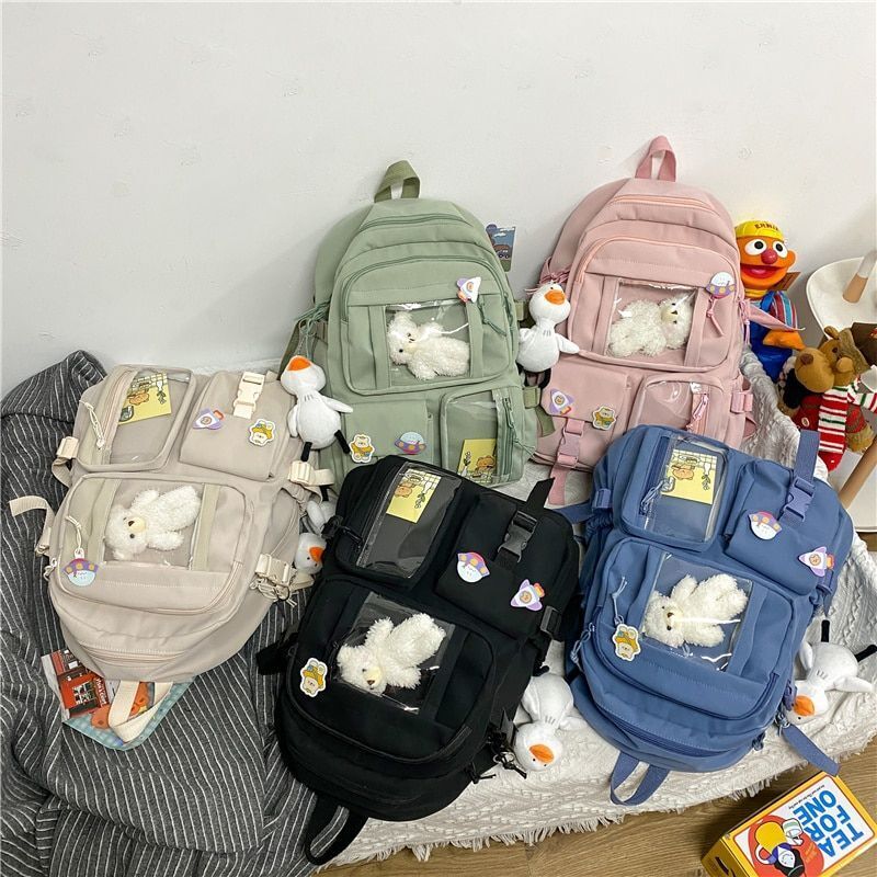 Large Backpacks Students School Purse Sweet Waterproof School Travel Bags Zipper
