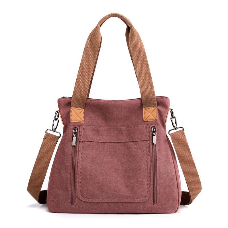 Canvas Shoulder Bag Fashion Large Capacity Crossbody Purse Polyester Handbags