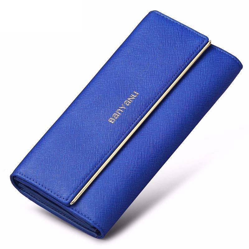 Woman Wallet Fashion Purse Black Gold Clutch Bag Red Purple Wallets 3.5*19*10 CM