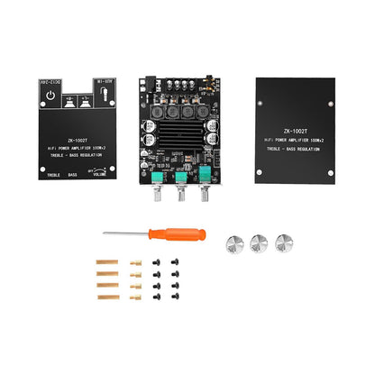 ZK-1002T Bluetooth 5.0 Amplifier Board 200W Dual TPA3116D2 Hifi Audio AMP New