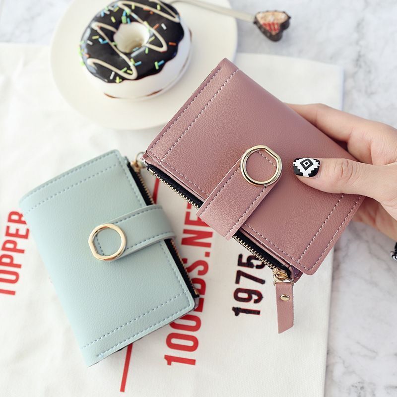 Wallets Small Leather Purse Ladies Card Bag Clutch Women Purse Money Clip Wallet