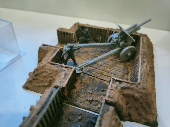 1/72 Trench Position Model for Tank War Scenarios Assemblable