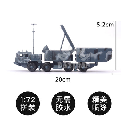 Russian S300 Anti-Aircraft Missile Vehicle + Radar Vehicle Model Assembly 1/72 A
