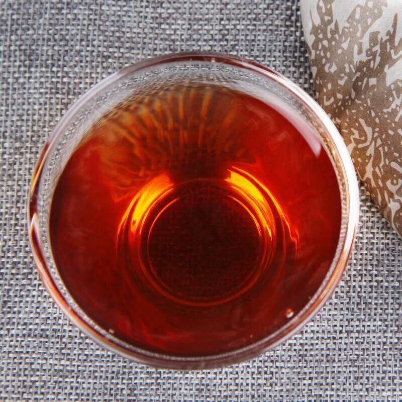Ripe Pu Erh Tea Cake Yiwu Old Tree Qizi Shu Pu erh Tea 357g Random