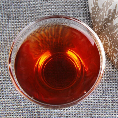 Ripe Pu Erh Tea Cake Yiwu Old Tree Qizi Shu Pu erh Tea 357g Random