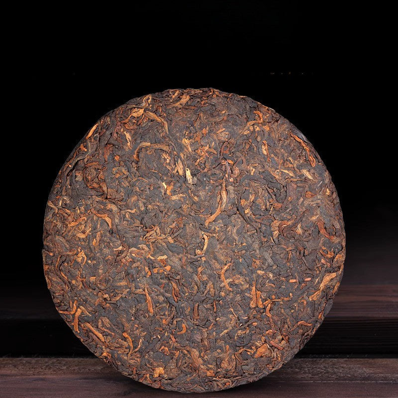 Pu'er Tea Ripe Tea Cake Old Ripe Tea Ripe Pu Erh Tea Cake Yunnan Qizi Cake Tea