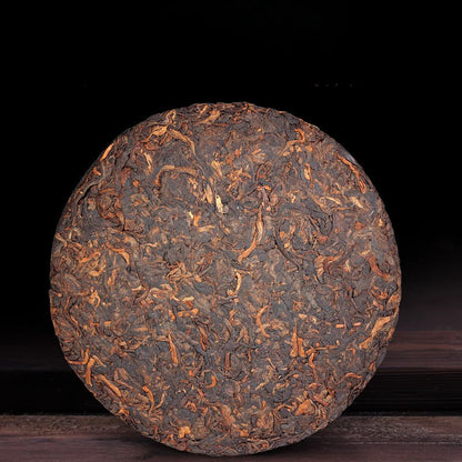 Pu'er Tea Ripe Tea Cake Old Ripe Tea Ripe Pu Erh Tea Cake Yunnan Qizi Cake Tea