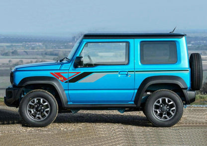 2 PCS Car Sticker Side Door Decal For Suzuki Jimny Graphics Racing Stripes