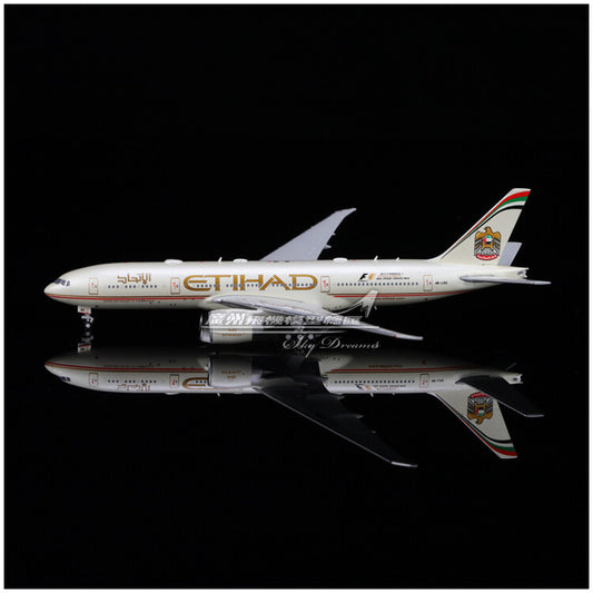 1:400 JC Wings Etihad Airways Plane B777-200LR Diecast Aircraft Model