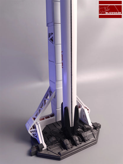 1/200 SpaceX Falcon 9 Dragon Rocket Falconheavy Launcher Tower Model Toy Gifts