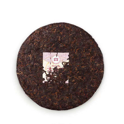 357g Dayi Puerh Cooked Tea Cake Yunnan Pu-erh Ripe Tea Chinese Organic Pu'er Tea