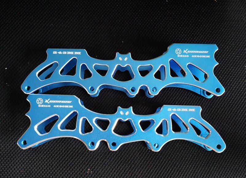 3*110mm/ 4*80mm Skate Frame Inline Speed Skate Base Boot Nail Distance 150-195mm