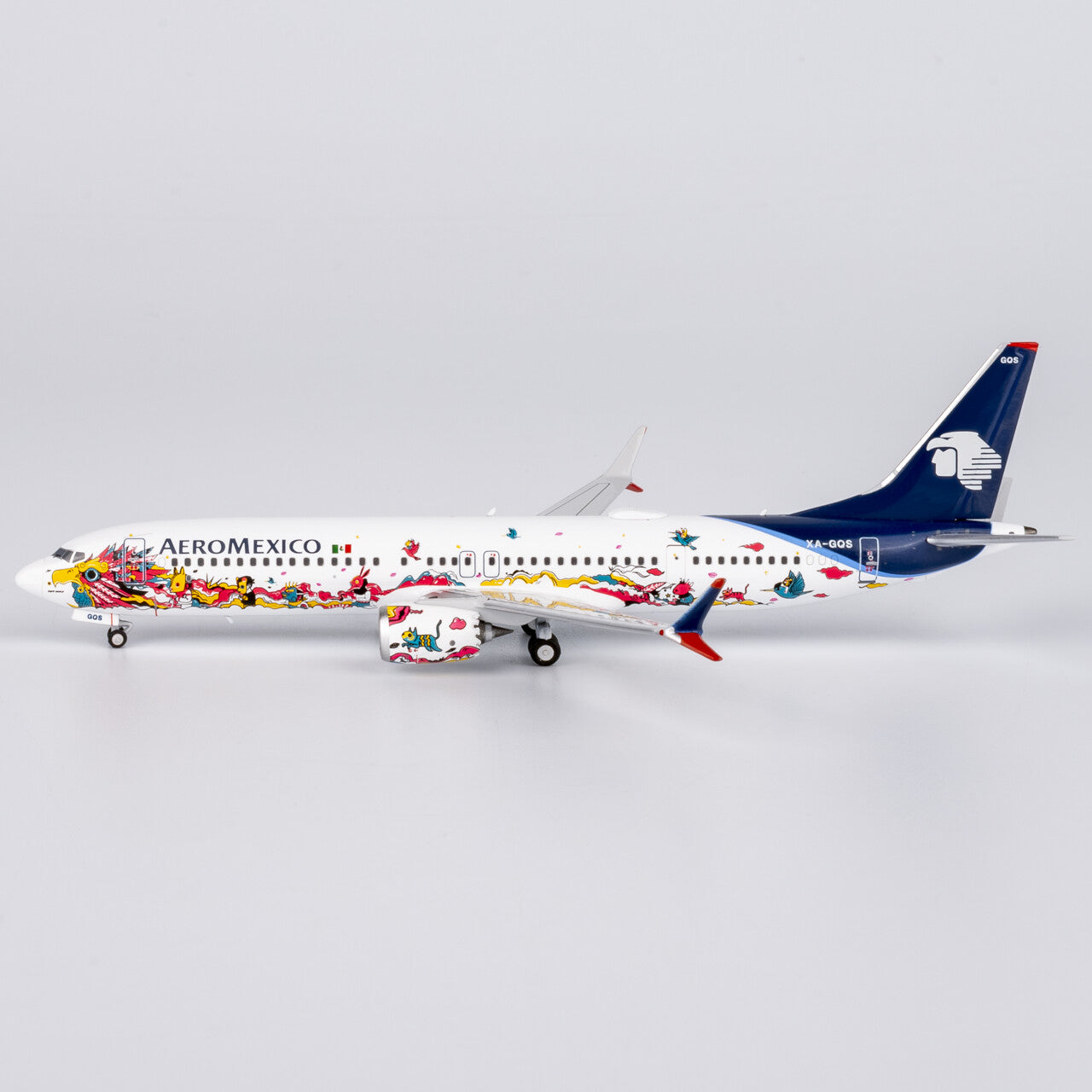 1:400 NGmodels Aeroméxico B737 MAX 9 Passenger Airplane Diecast Plane Model