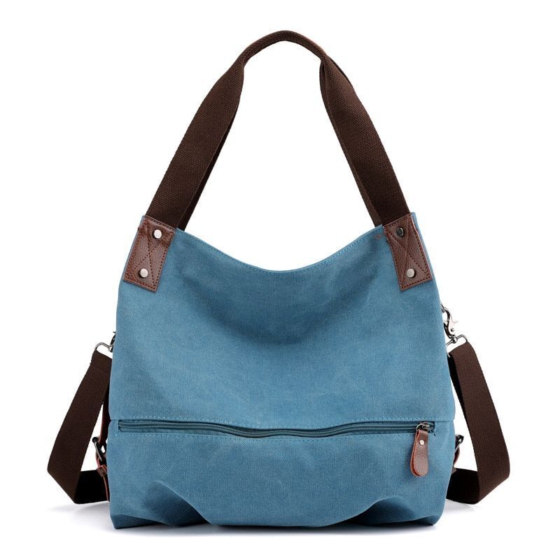 Canvas Bag Fashion Spring Summer Canvas Women's Bag Shoulder Messenger Purse 1PC