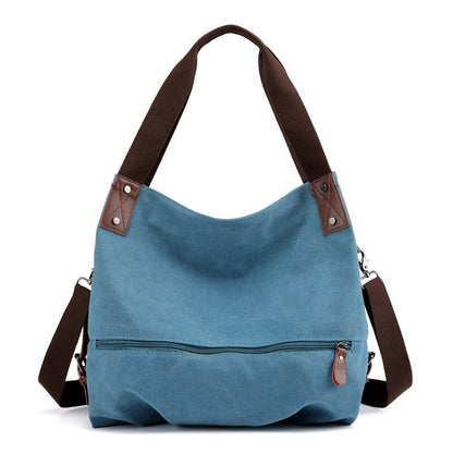 Canvas Bag Fashion Spring Summer Canvas Women's Bag Shoulder Messenger Purse 1PC