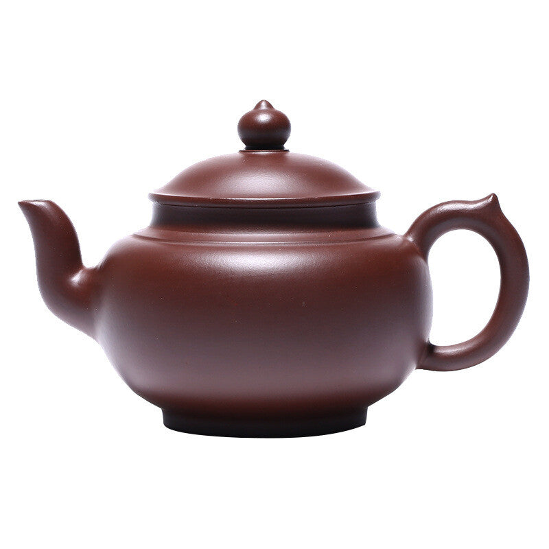 China Yixing Zisha Pottery Purple Zhu Clay Handmade 250cc Mesh Teapot 笑樱