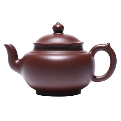 China Yixing Zisha Pottery Purple Zhu Clay Handmade 250cc Mesh Teapot 笑樱