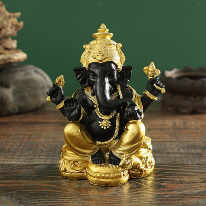 Figurine India Buddha Statue Home Porch Decor for Car Dashboard