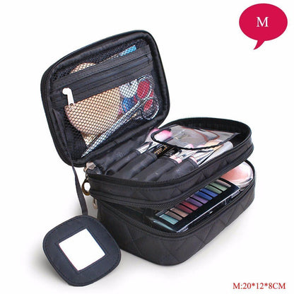 Toiletry Cosmetic Bag Waterproof Beautician Make Up Travel Organizer Beauty Case