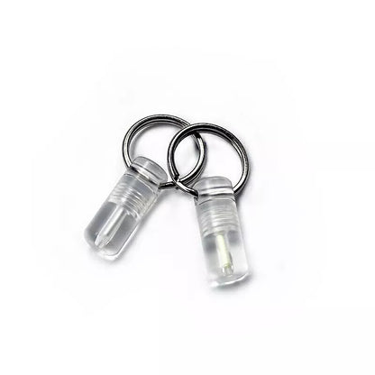 25years luminous Tube Pendants Paracord Beads Key Ring Necklace Pendants Zipper