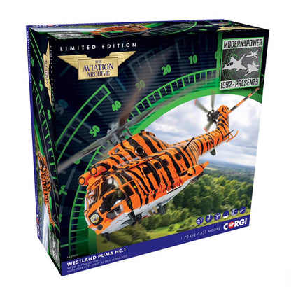 1:72 Corgi Westland Puma HC.1. RAF 230 Sqn NATO Tiger Meet Fighter Diecast Model