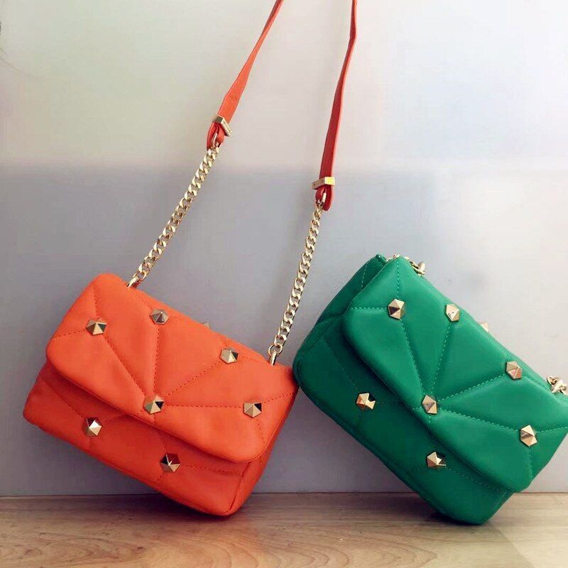 Women's Shoulder Bags Soft Leather Small Square Bag Handbags Messenger Purse 1PC