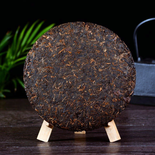 Top Organic Ripe Pu-erh Tea Handmade Yunnan Menghai Cooked Black Tea Cakes 357g