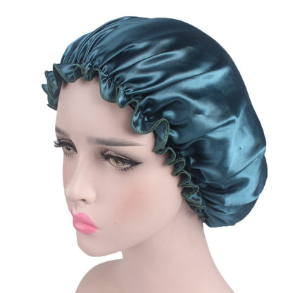 Lady Satin Sleep Hat Hair Care Adjustable Chemo Caps Bonnet Turban Hat Headwraps