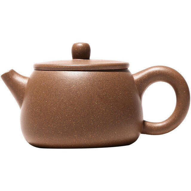 Tea Pot Duan Clay Marked Yixing Zisha Pot Ball Shaped Infuser Holes Big Mouth