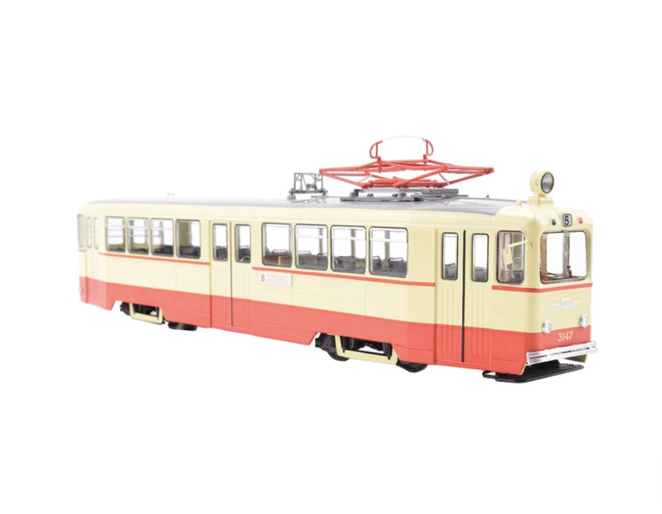 1:43 SSM LM-49 ST.PETERSBURG Tram City Public Passenger Transport Diecast Model