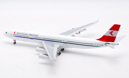Inflight Austrian Airlines For Airbus A340-300 OE-LAK 1/200 DIECAST Plane Model