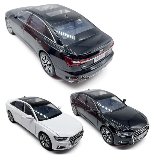 1/24 Scale 2022 Audi A6L Model Car Metal Diecast Toy Vehicle with Light Sound