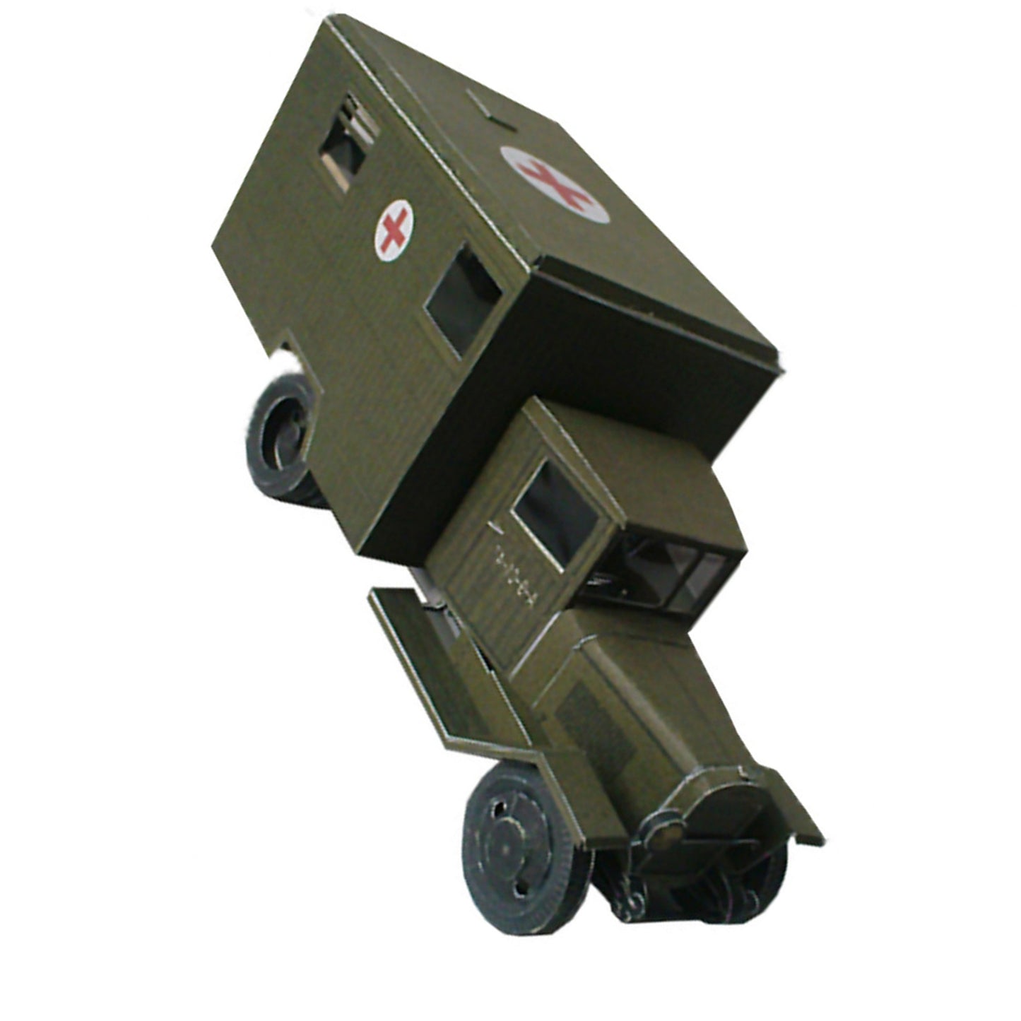 1:43 WWII Soviet Zis-44 Battlefield Ambulance Army Truck Paper Model Unassembled
