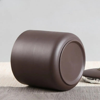 Purple Clay Tea Tin Sealed Pot Tea Container Yixing Zisha Teaware Accessories
