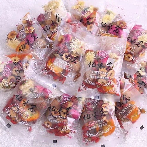15 Pcs Natural Babao Tea Includes Longan Rose Jujube Herbal Tea Beauty Skin 180g