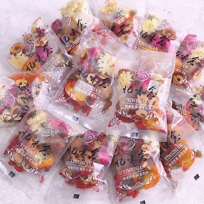 15 Pcs Natural Babao Tea Includes Longan Rose Jujube Herbal Tea Beauty Skin 180g
