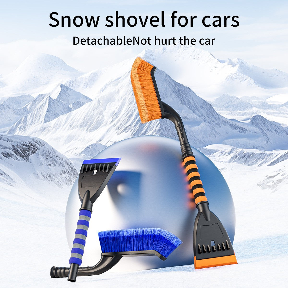 Car snow shovel snow remover detachable car snow sweeper ox tendon snow shovel