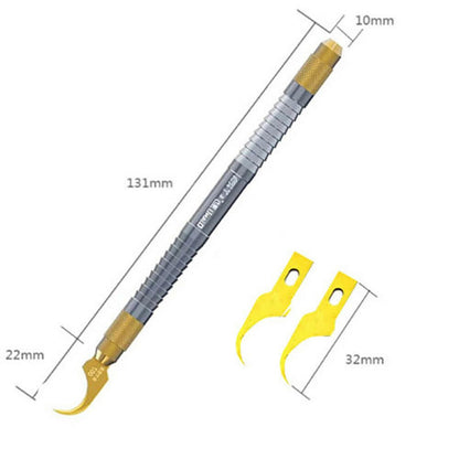 Titanium Alloy Handle CPU NAND Baseband Scraper IC PCB BGA Chip Remover