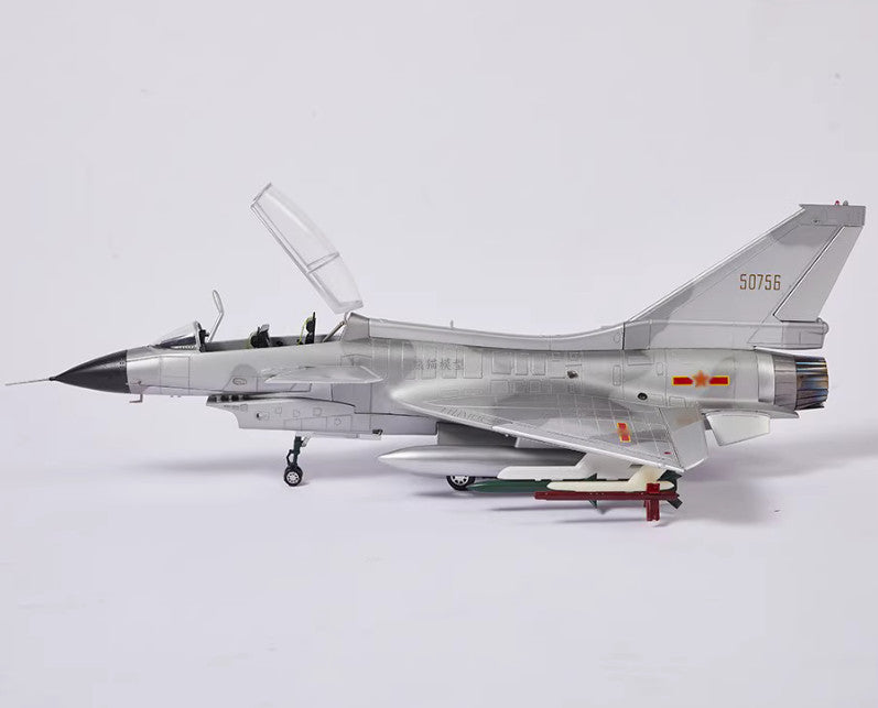 1:22 75CM China J-10 Fighter Airplane Plane Diecast Military Aircraft Model