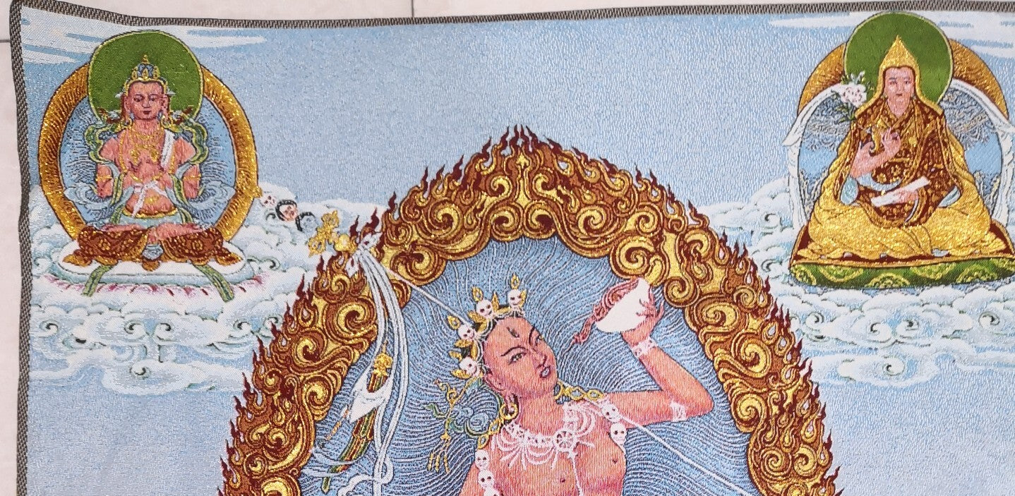 Tibet Tibetan Cloth Silk Buddhism Naropa Tradition Vajrayogini Tangka Thangka36"