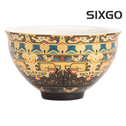Porcelain Ceramic Tea Cup Tasting Cup White Porcelain Master Cup Kung Fu Tea Set