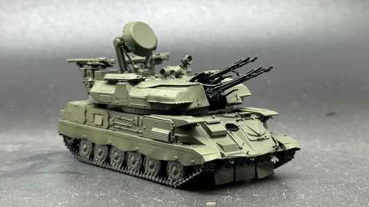 Homemade 1/72 Soviet Shilkha River M4 Anti-Aircraft Vehicle Finished Tank Model