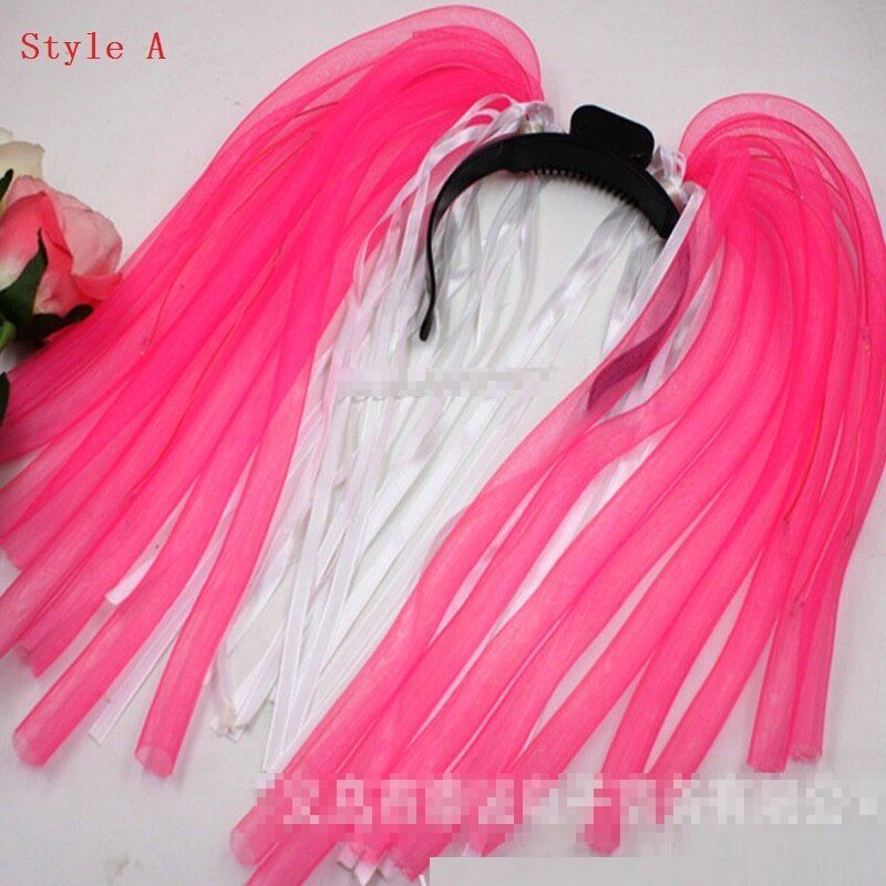Women Hair Accessories Extension Light Up Braids Crown Bands Pipe Party Costumes